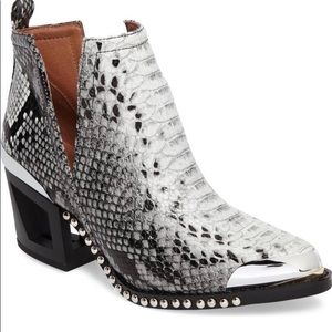 Rare Jeffery Campbell Snakeskin Bootie 🖤